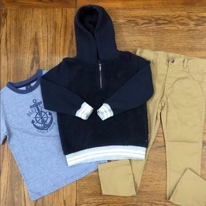 Nautica 3 piece set with hoodie